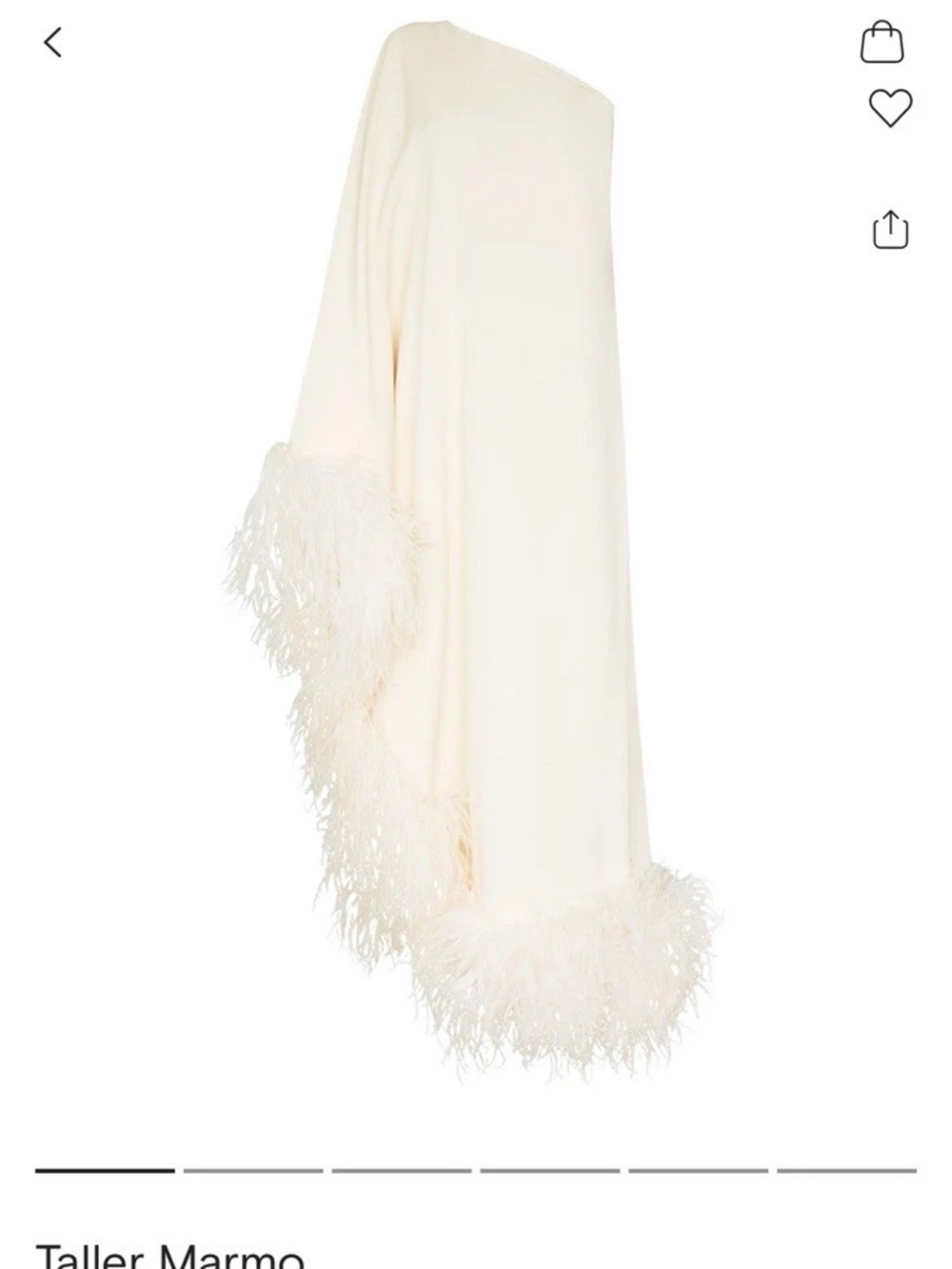 Taller Marmo Ubud Feather Trim Gown
